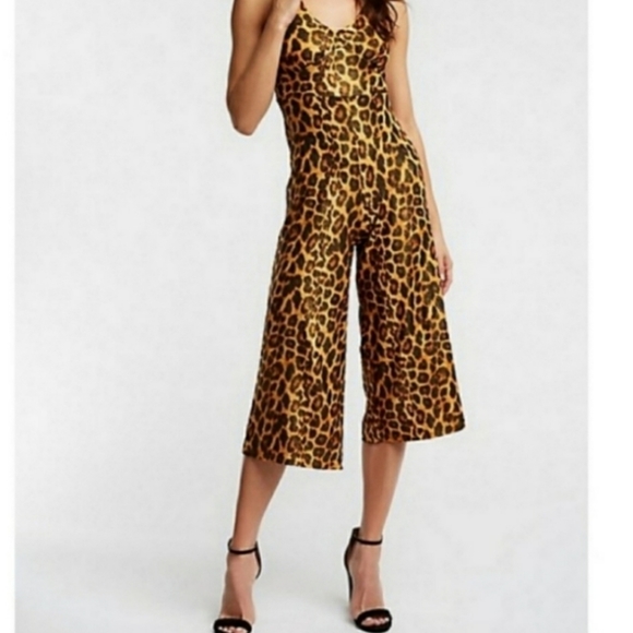 SOLD NWT LEOPARD PRINT STRAPPY JUMPSUIT - Picture 7 of 7
